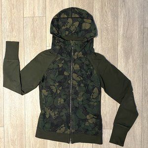 Lululemon hooded jacket with floral jungle pattern